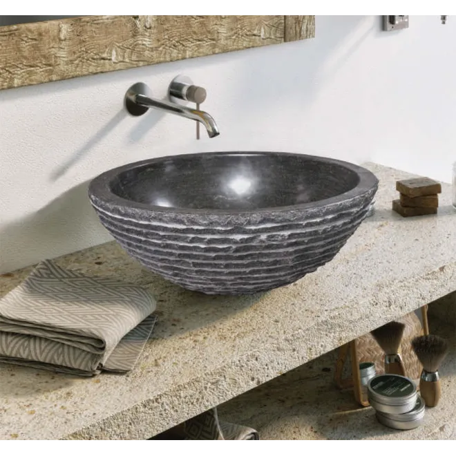 LAVABO MARMOL GRIS ABU 40X40 ART&BATH | ENVIO GRATIS