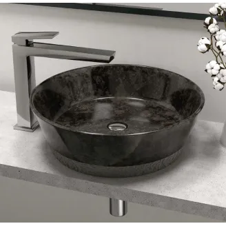 LAVABO MARMOL NEGRO GEA ART&BATH | ENVIO GRATIS