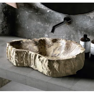 LAVABO MADERA PETRIFICADA PETRA | ENVIO GRATIS - Entrega Inmediata