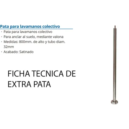 LAVAMANOS COLECTIVO 120 CM ACERO INOXIDABLE | Comprar