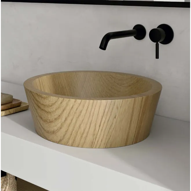 LAVABO DE MADERA DE FRESNO ARETHA | ENVIO GRATIS - Entrega Inmediata