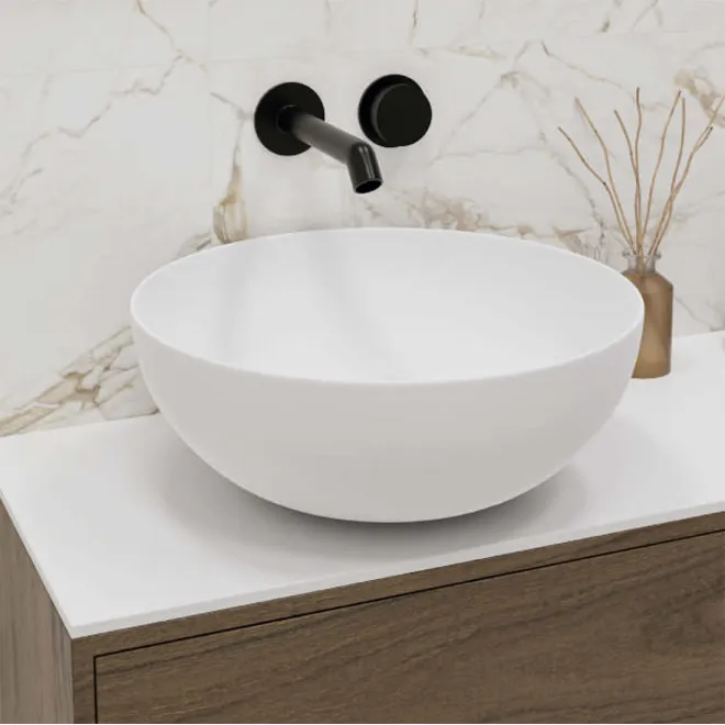 LAVABO BLANCO MATE BOL 40 DTRO ART&BATH | ENVIO GRATIS