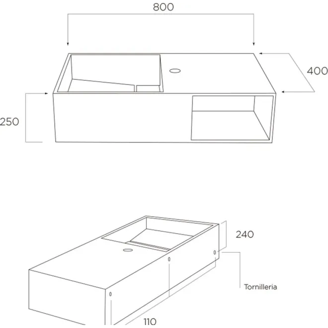 Comprar  LAVABO SOLID SURFACE Krion® SOUL | A MEDIDA