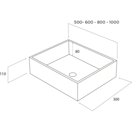 LAVABO SOLID SURFACE Krion® HARLEM | Art&bath