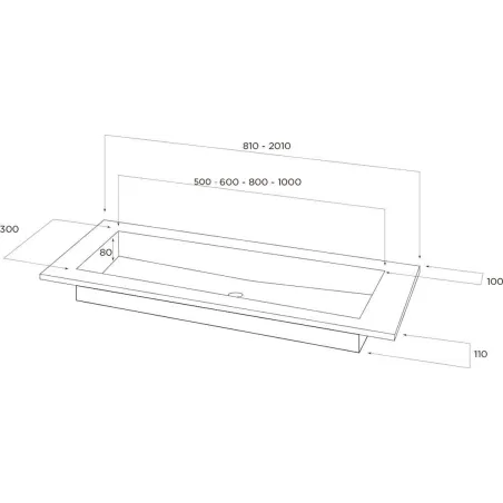 Comprar LAVABO SOLID SURFACE Krion® AUSTIN |A MEDIDA