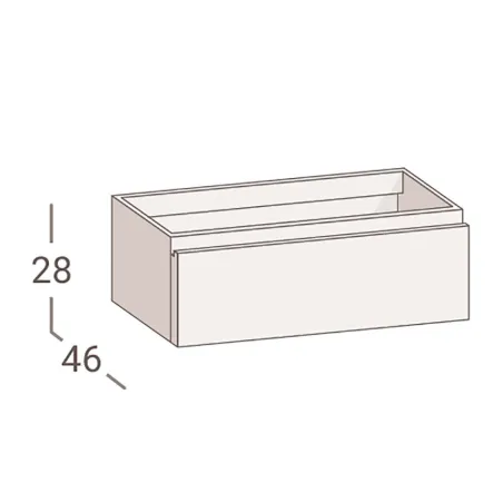 MUEBLE DE BAÑO ELE 80 1 CAJON | ENVIO GRATIS - Compra al Mejor Precio