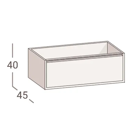 MUEBLE DE BAÑO DUC 100 1 CAJON | ENVIO GRATIS - Compra al Mejor Precio