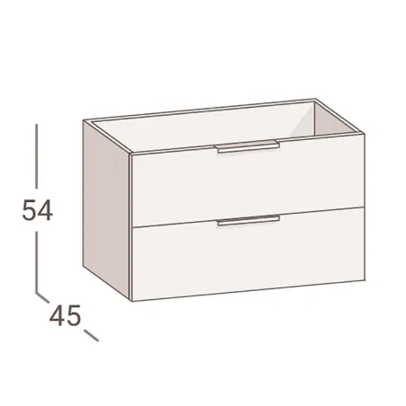 MUEBLE DE BAÑO AVALON 60 2 CAJONES | ENVIO GRATIS - Compra al Mejor Precio