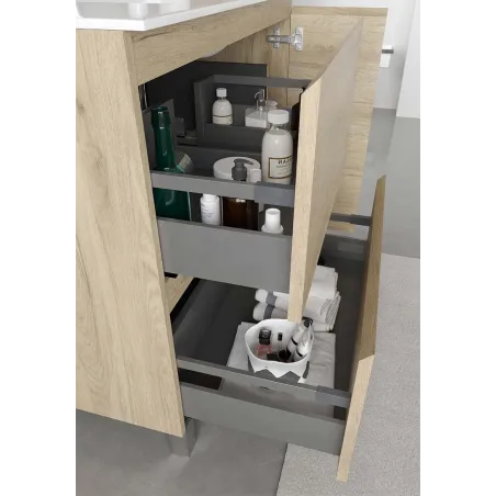 MUEBLE DE BAÑO LUZY 90 2 CAJONES 1 PUERTA | ENVIO GRATIS - Compra al Mejor Precio