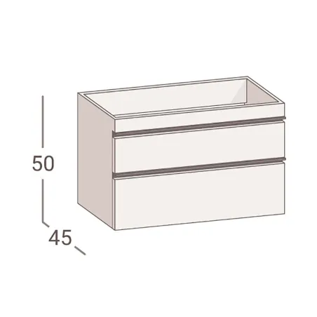 Comprar MUEBLE DE BAÑO SUSPENDIDO RIESI 70 FONDO 46 TORVISCO | Ofertas
