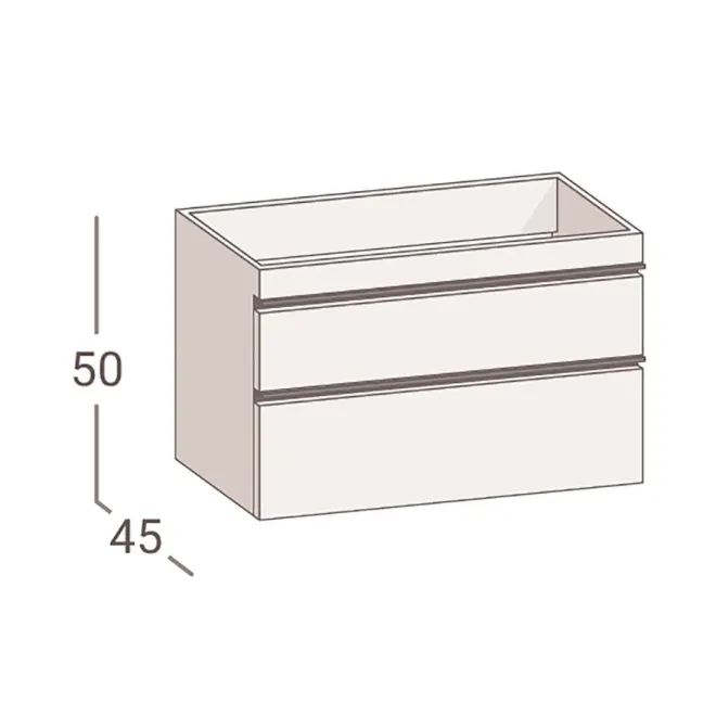 Comprar MUEBLE DE BAÑO SUSPENDIDO RIESI 80 FONDO 46 TORVISCO | Ofertas