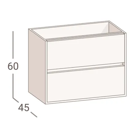 MUEBLE DE BAÑO SUSPENDIDO FORTY 80 TORVISCO | Ofertas | Envio gratis