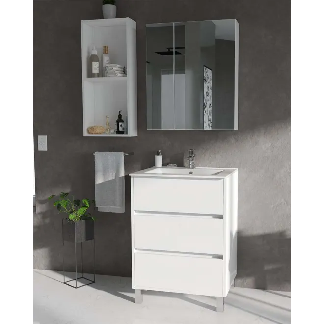 MUEBLE DE BAÑO FORTY 80 3 CAJONES TORVISCO