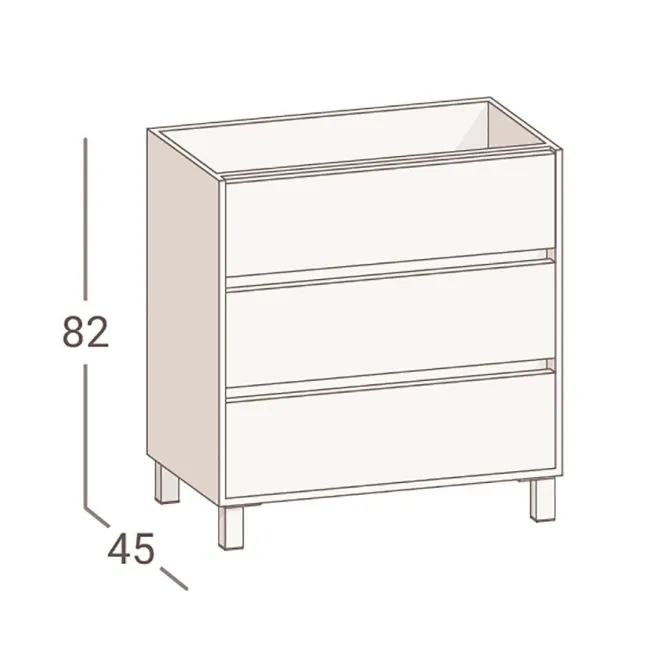 MUEBLE DE BAÑO CON PATAS FORTY 100 TORVISCO | Ofertas | Envio gratis
