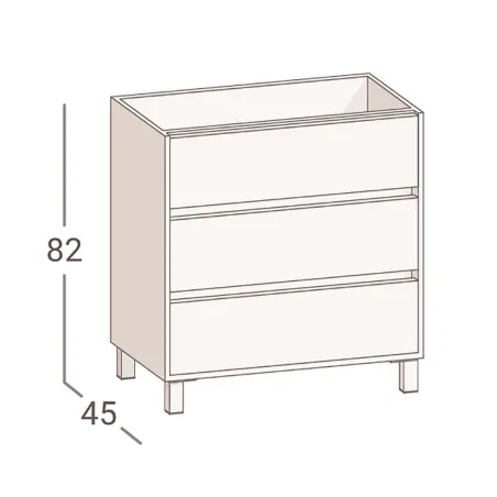 MUEBLE DE BAÑO CON PATAS FORTY 100 TORVISCO | Ofertas | Envio gratis