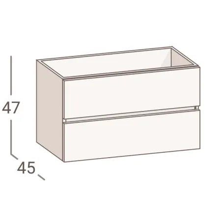 MUEBLE DE BAÑO SUSPENDIDO BERK 60 TORVISCO | Ofertas | Envio gratis
