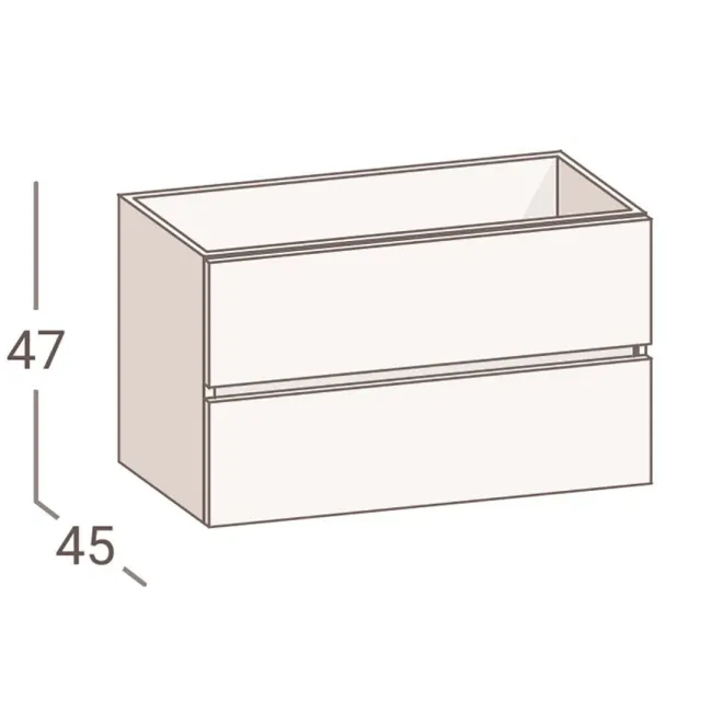 MUEBLE DE BAÑO SUSPENDIDO BERK 70 TORVISCO | Ofertas | Envio gratis