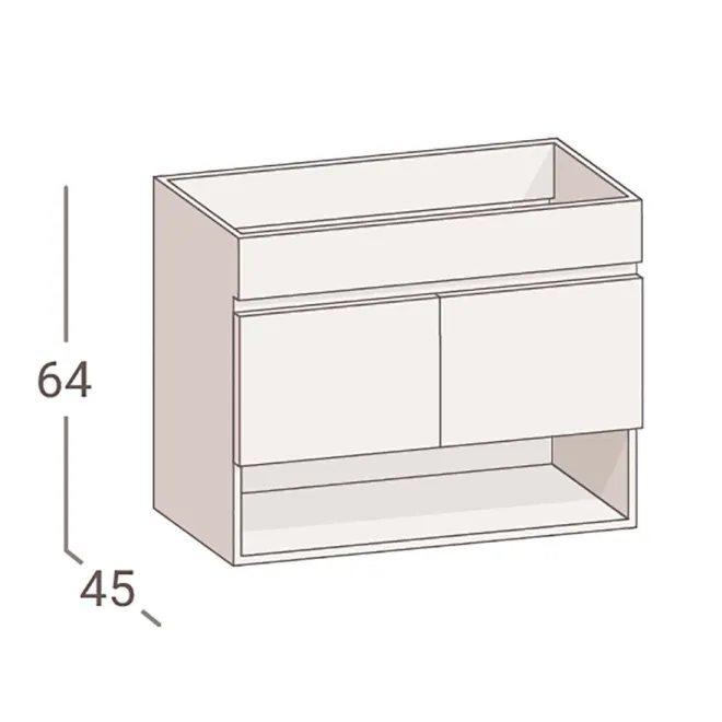 MUEBLE DE BAÑO SETE 60 2 CAJONES | ENVIO GRATIS - Compra al Mejor Precio