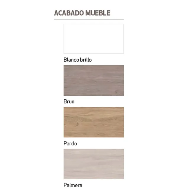 MUEBLE DE BAÑO CON LAVABO SETE 80 2 PUERTAS | ENVIO GRATIS