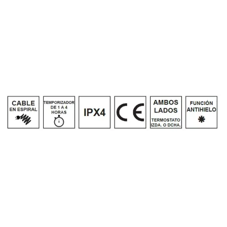 TOALLERO ELÉCTRICO BASIC BAALNEO ESPECIFICACIONES