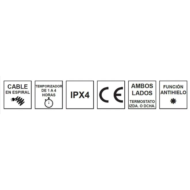 TOALLERO ELÉCTRICO DECORATIVO ROAD BAALNEO NEGRO ESPECIFICACIONES