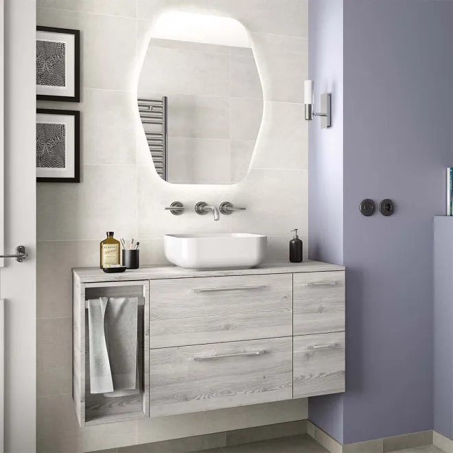 Espejo de baño retroiluminado Organic Salgar | TiendaInicia