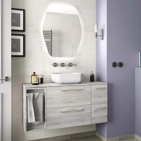 Espejo de baño retroiluminado Organic Salgar | TiendaInicia