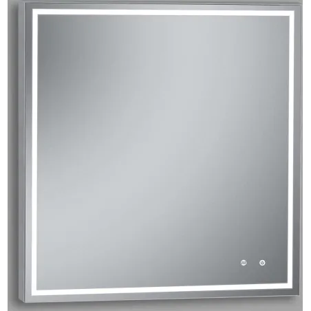 Espejo de baño con luz LED Square touch y antivaho Stillo