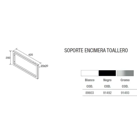 Comprar ENCIMERA BAÑO MADERA 4 CM | SALGAR