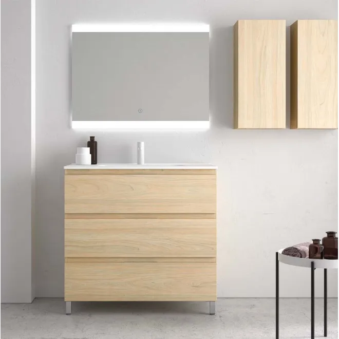 CONJUNTO MUEBLE BAÑO CARMEN 80 3 CAJONES