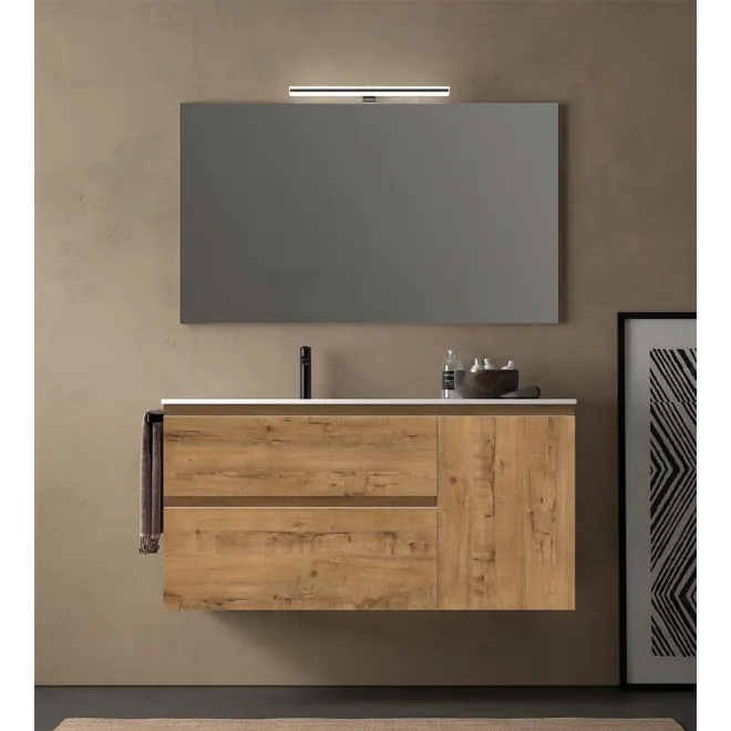 MUEBLE BAÑO CON 2 CAJONES 1 PUERTA CARMEN 100 SUSPENDIDO AVILA DOS