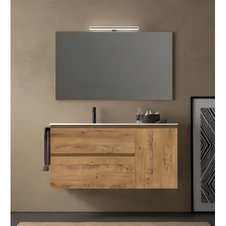 MUEBLE BAÑO SUSPENDIDO 120 CARMEN 2 CAJONES 1 PUERTA AVILA DOS