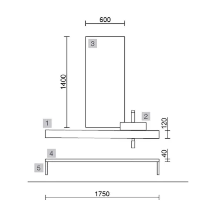 ENCIMERA BAÑO COMPAKT 175x51 CM | SALGAR