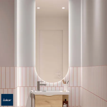 Espejo de baño con luz LED Emile Salgar | TiendaInicia