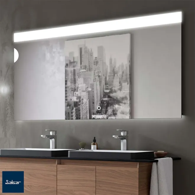 Espejo de baño con luz LED Orleans Salgar | TiendaInicia