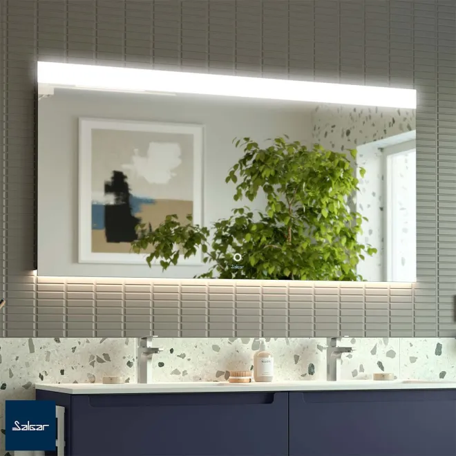 Espejo de baño con luz LED Orleans Salgar | TiendaInicia