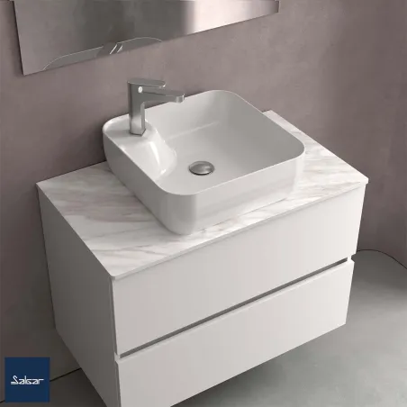 LAVABO SOBRE ENCIMERA ELLEN 43x43 SALGAR | Barato