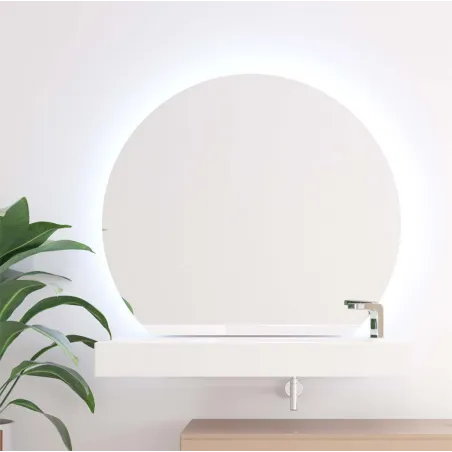 ESPEJO DE BAÑO CON LUZ LED SIRIUS REDONDO BATHDECOR