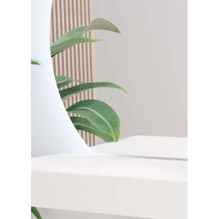 Espejo de baño a medida luz LED semicircular Sirius Bathdecor