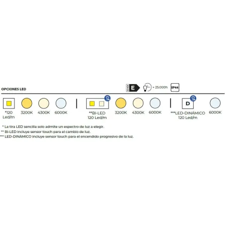 Espejo de baño a medida luz LED semicircular Sirius Bathdecor