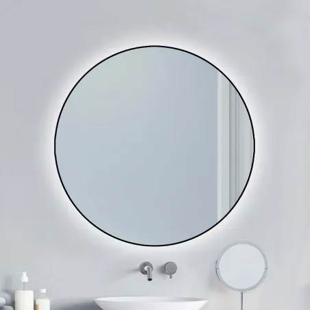 ESPEJO DE BAÑO CON LUZ LED MILAN REDONDO BATHDECOR
