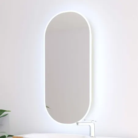 ESPEJO DE BAÑO CON LUZ LED DIANA OVALADO BATHDECOR