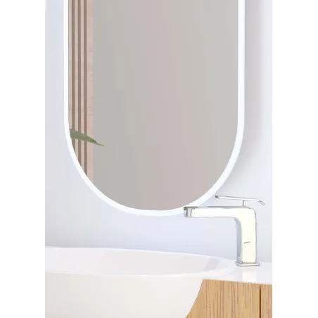 Espejo de baño a medida luz LED ovalado Diana Bathdecor