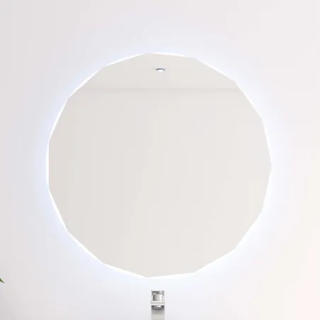 ESPEJO DE BAÑO CON LUZ LED CROCUS REDONDO BATHDECOR