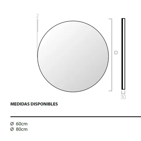 Espejo de baño retroiluminado Vega Bathdecor | TiendaInicia