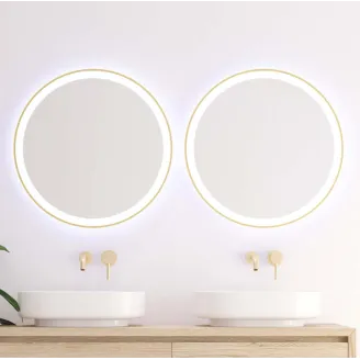 ESPEJO DE BAÑO CON LUZ LED DENEB REDONDO BATHDECOR