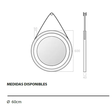 Espejo de baño con luz LED Umba Bathdecor | TiendaInicia