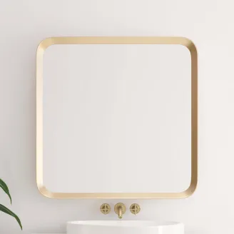 ESPEJO DE BAÑO CON LUZ LED IRIS CUADRADO BATHDECOR