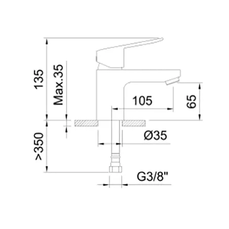GRIFO LAVABO SAMOS ECO COLD OPEN | Precios y ofertas | Stillo