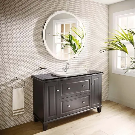 Espejo de baño con luz LED redondo Iridia Roca | TiendaInicia